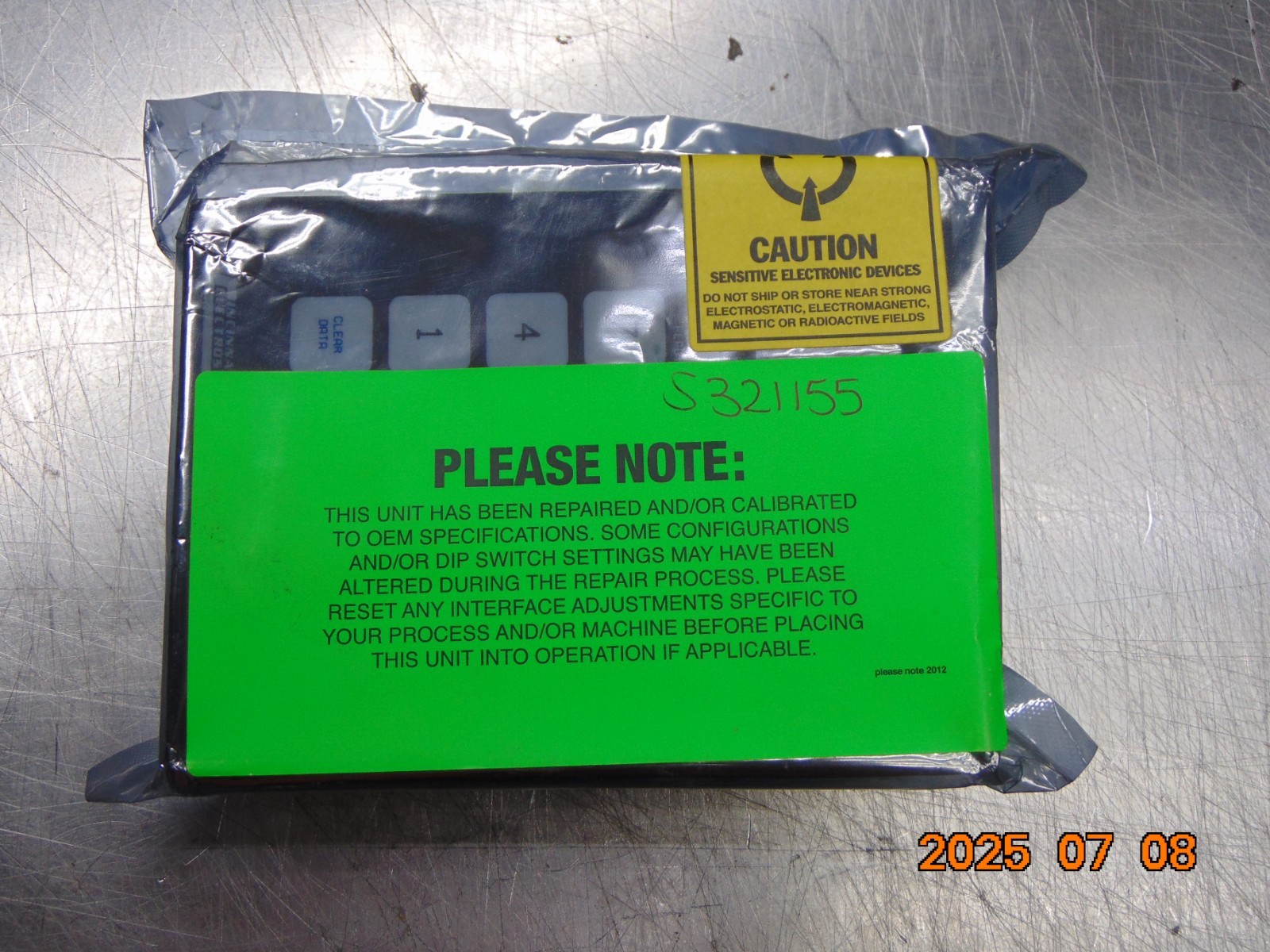 CINCINNATI ELECTROSYSTEMS 6216A-SO KEYPAD