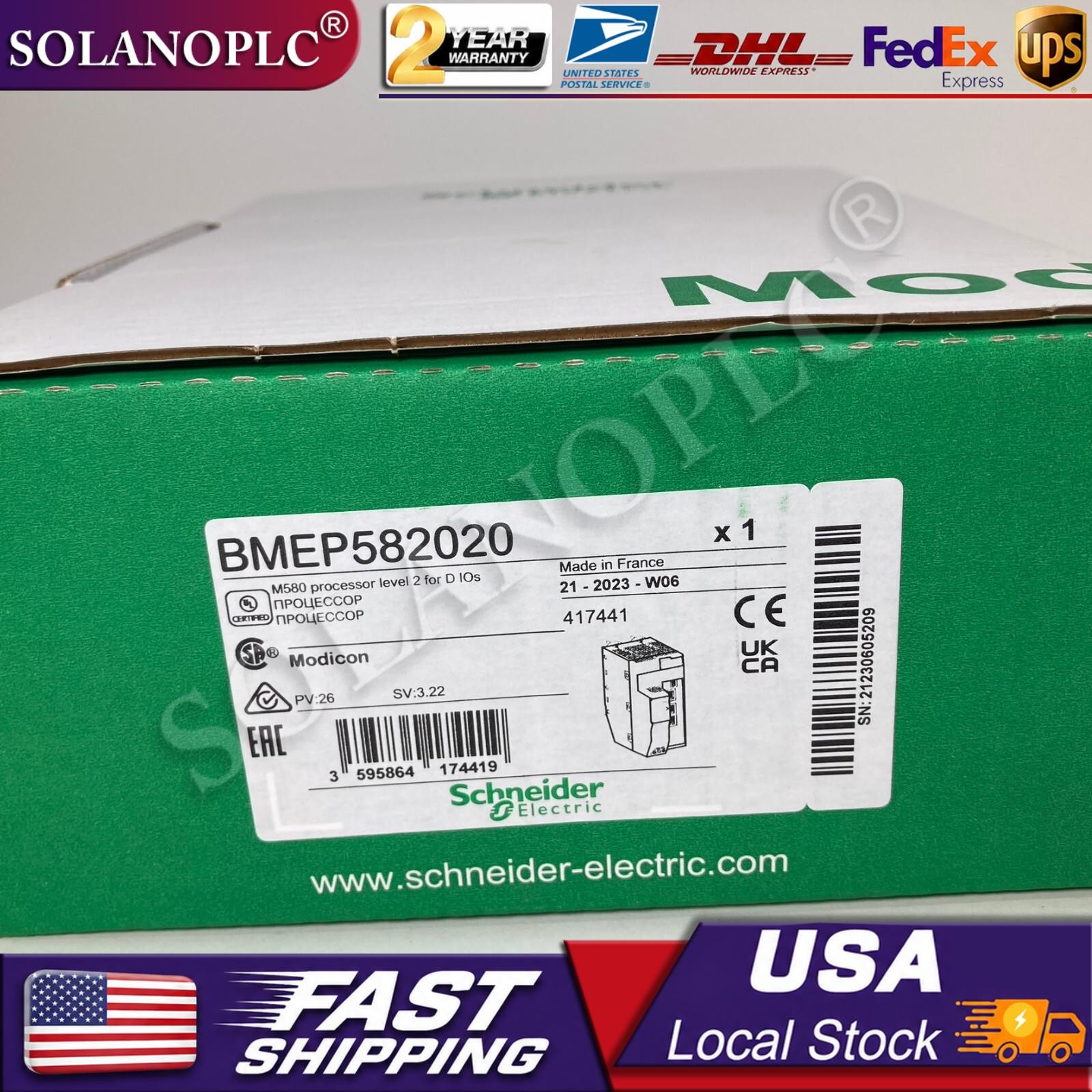 SCHNEIDER ELECTRIC BMEP582020 / 417441 , M580 Processor, NEW 2023
