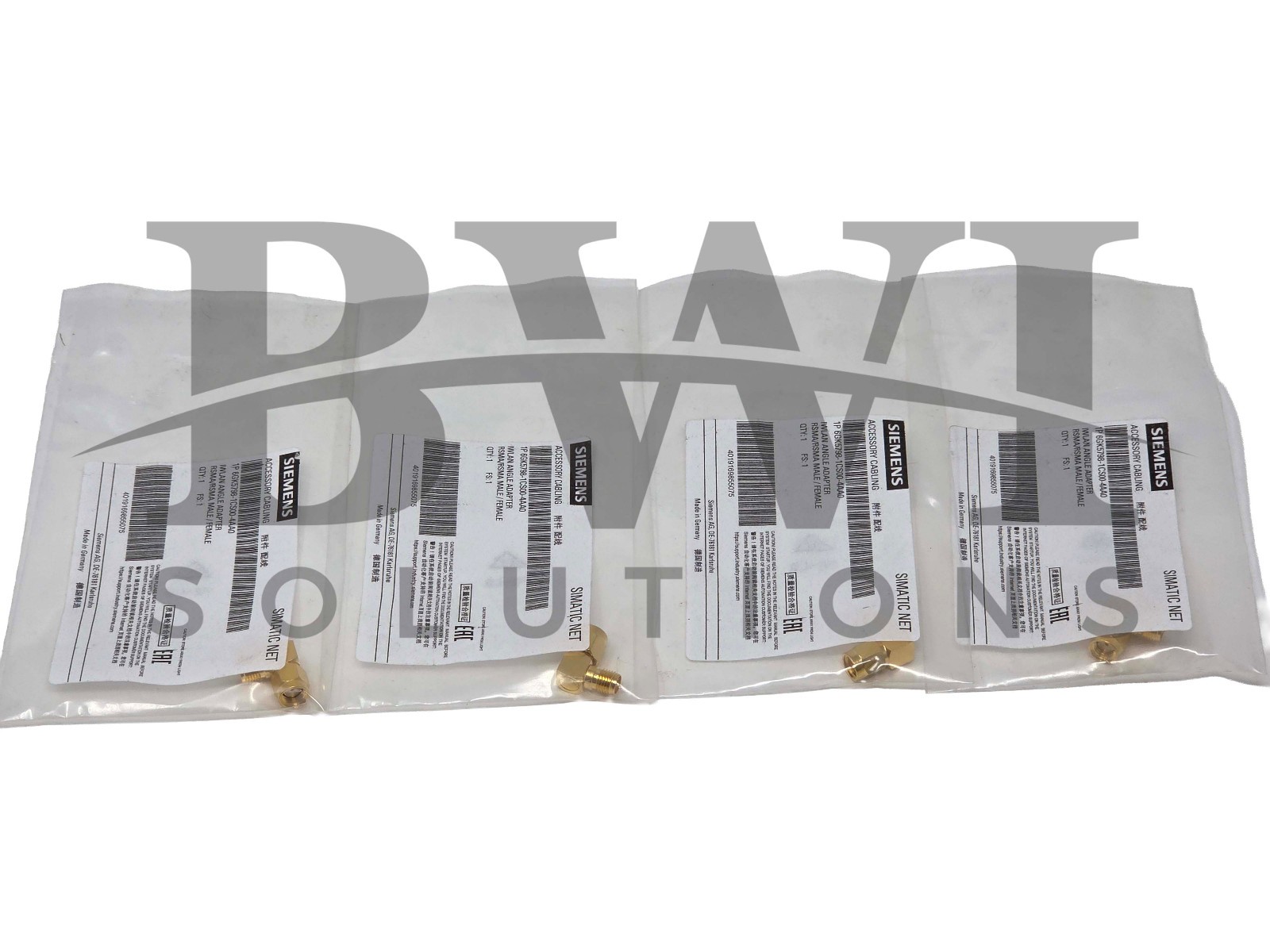 SEALED Siemens 6GK5798-1CS00-4AA0 SIMATIC NET IWLAN Angle Adapter M/F Lot of 4