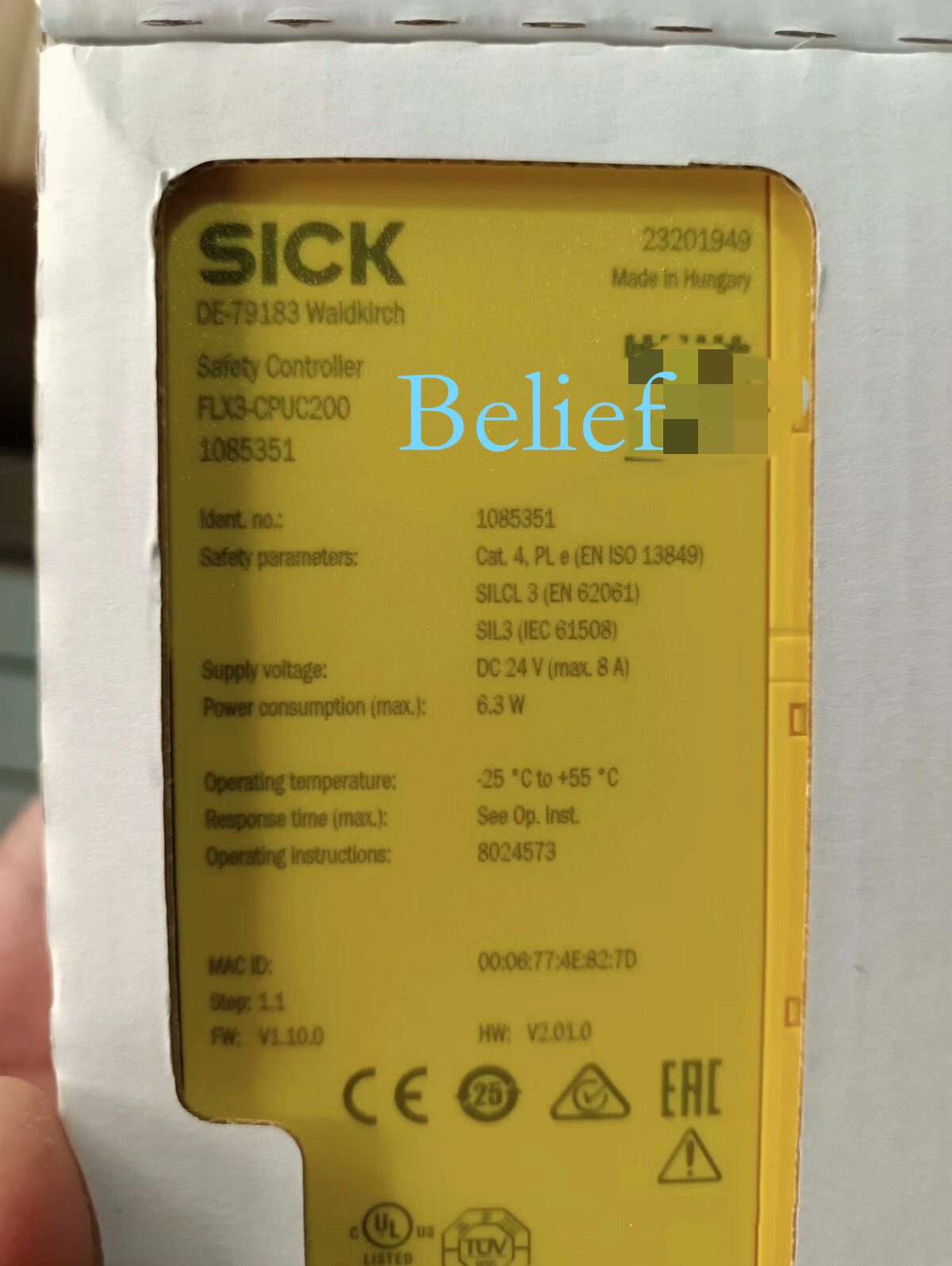 1pc SICK FLX3-CPUC200 Brand new Safety relay