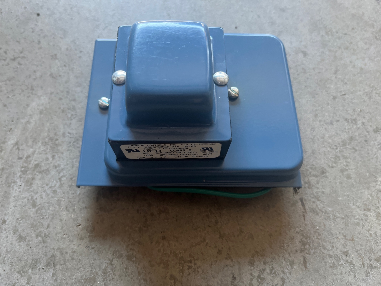JOHNSON CONTROLS Y68AA-1 TRANSFORMER 40VA 120V-AC 24V-AC FREE SAME DAY SHIPPING