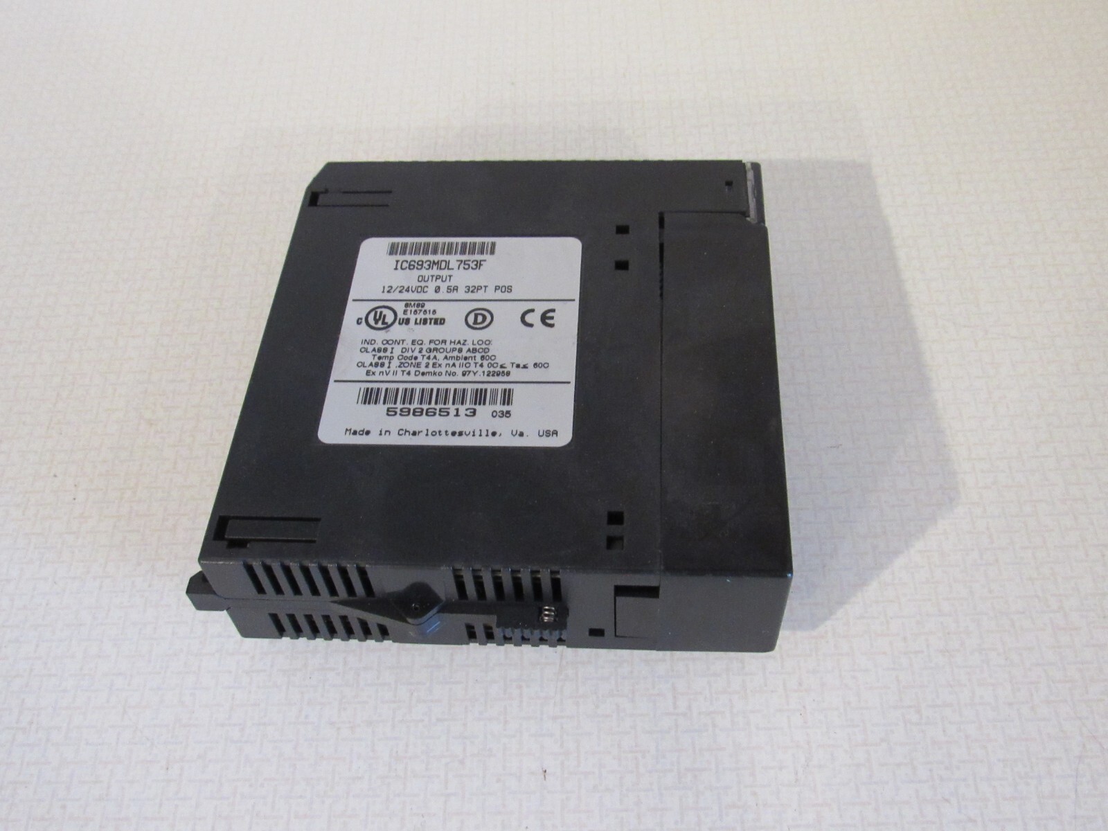 GE FANUC IC693MDL753F OUTPUT MODULE SERIES 90-30 GE INTELLIGENT PLATFORMS