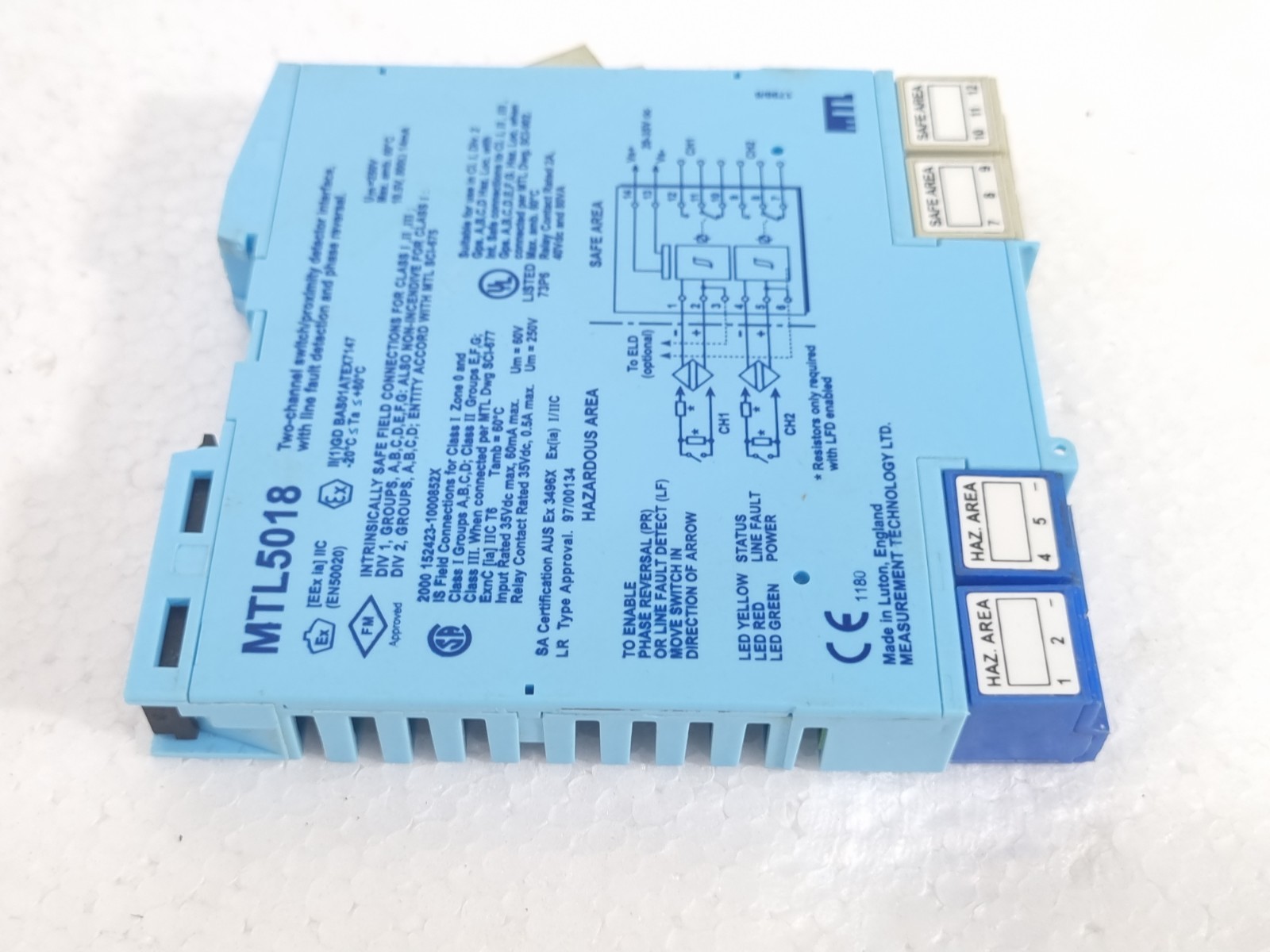 MEASUREMENTS TECHNOLOGY MTL5018 TWO CHANNEL SWITCH/PROXIMITY DETECTOR INTERFACE
