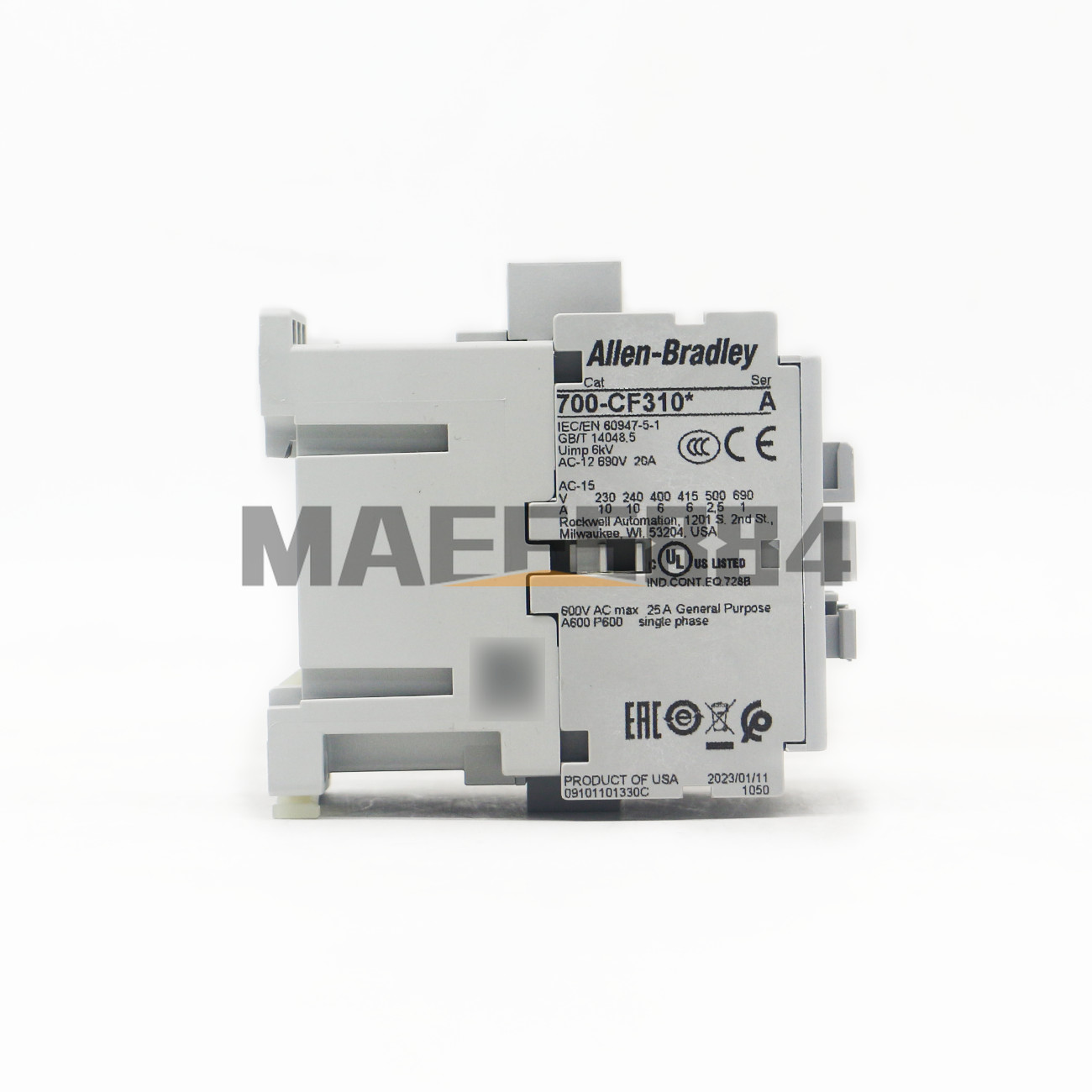 NEW Allen Bradley Control Relay 700-CF310D Standard Contact 110V 50Hz/120V 60Hz
