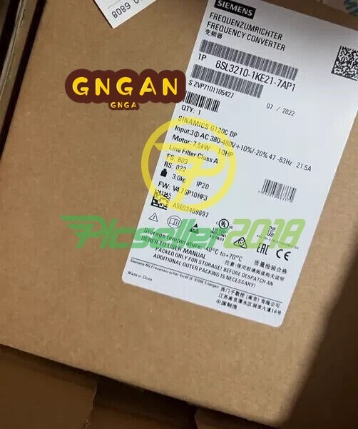 New Siemens G120C Frequency Converter 6SL3210-1KE21-7AP1 IPCS US free tax