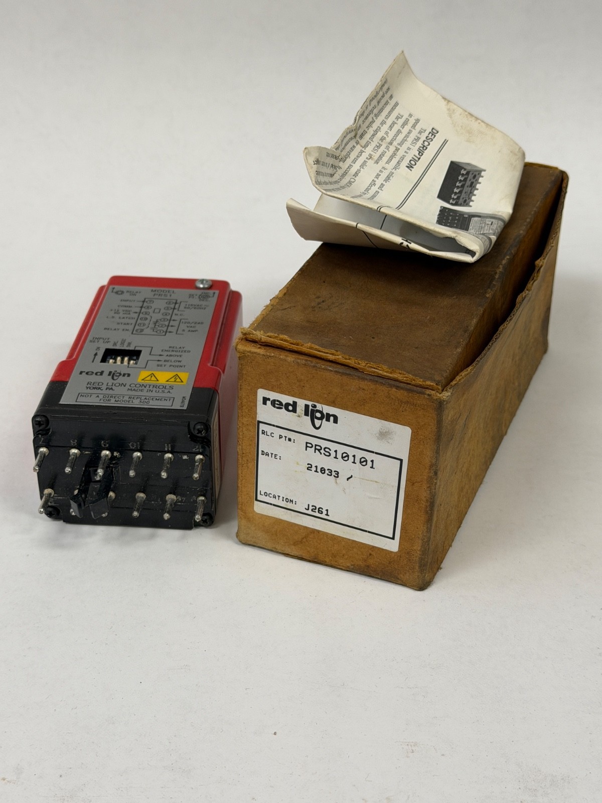 Red Lion Controls PRS1-0101 Speed Controller Switch Relay 115VAC 50-60Hz