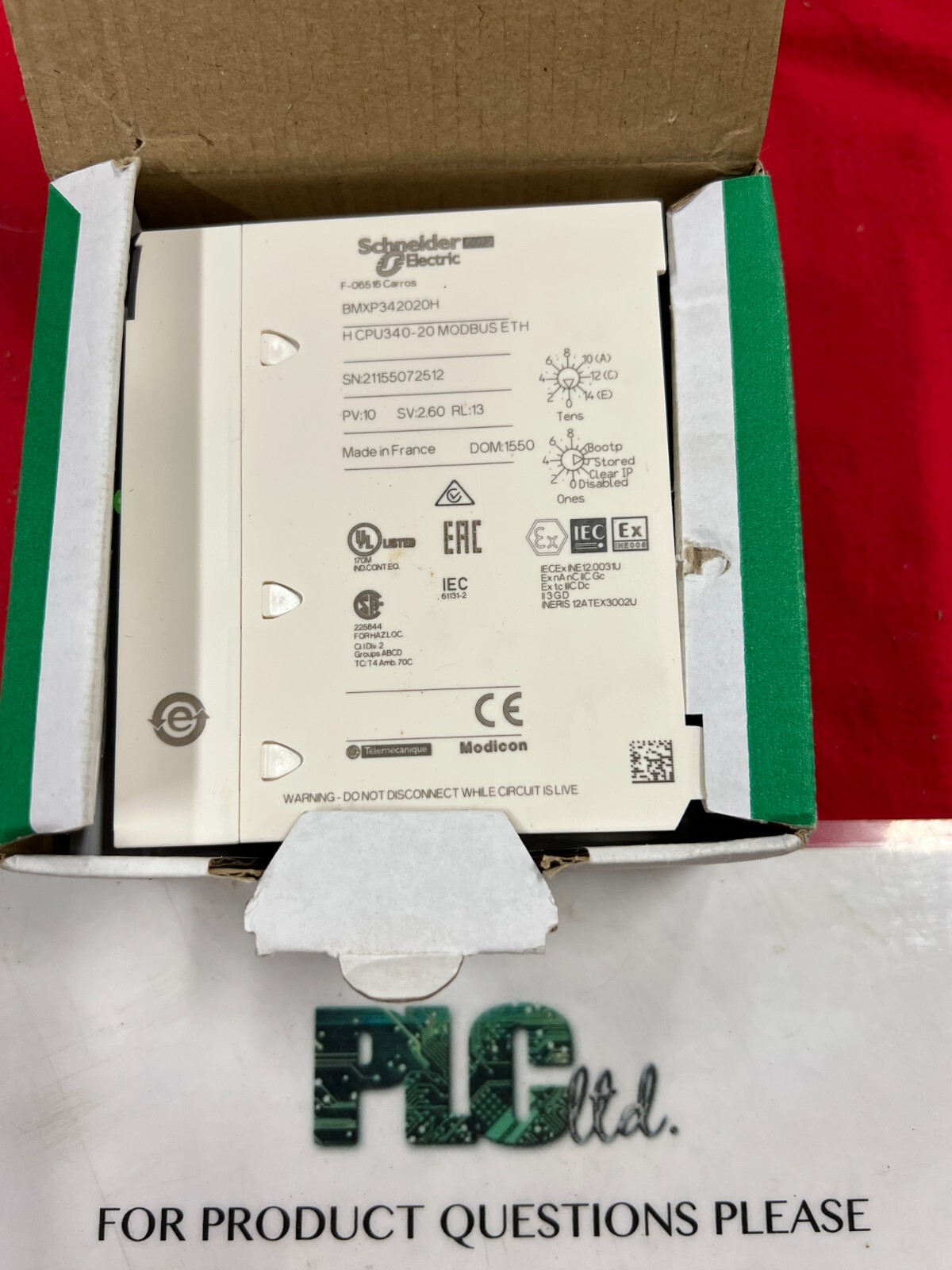 BMXP342020H NEW Schneider Electric Modicon BMX-P342-020H
