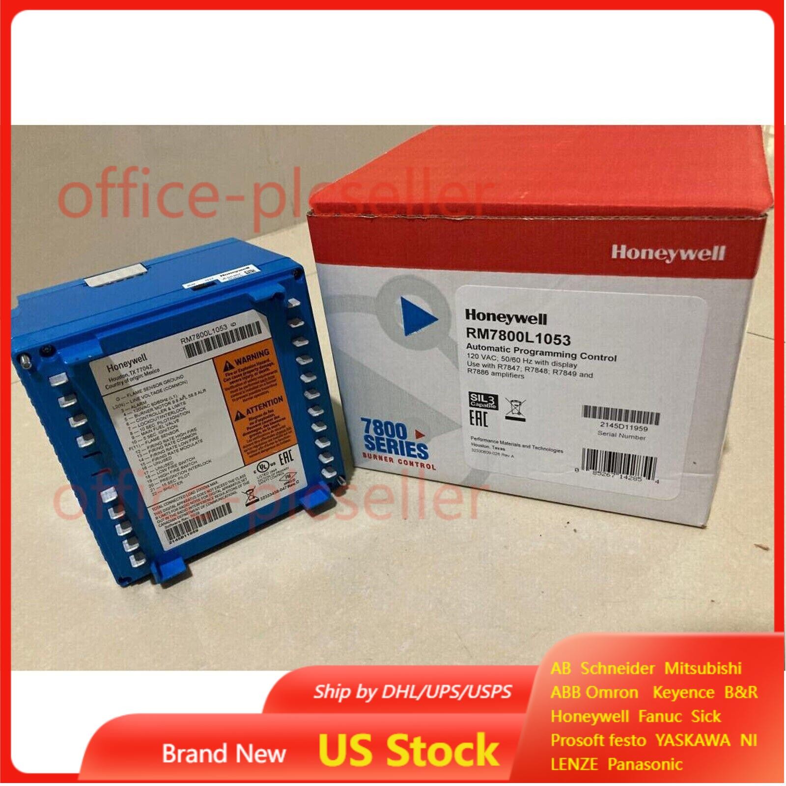 DHL ship NEW Honeywell RM7800L1053 combustion controller RM7800L 1053