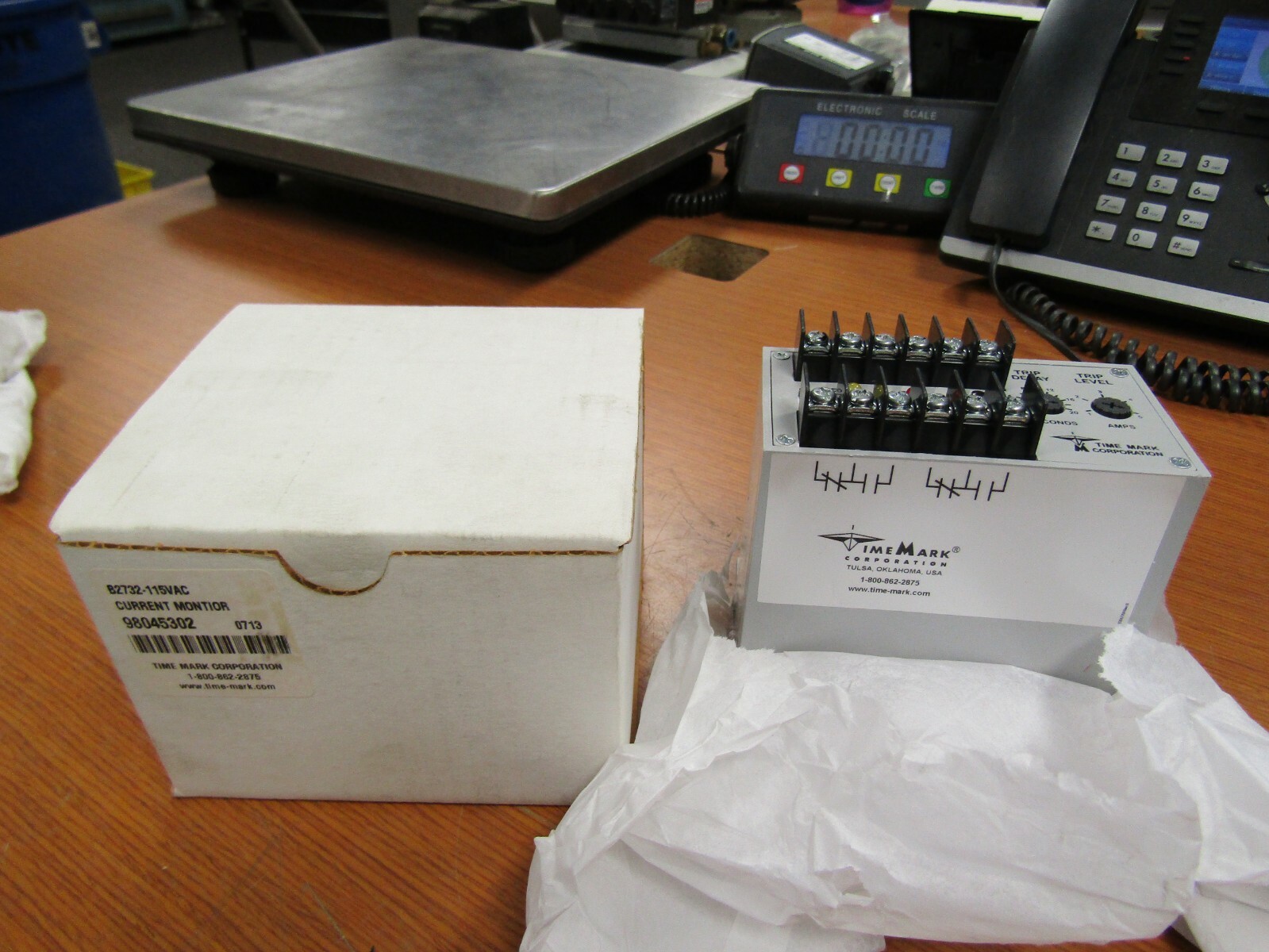 👀 TIME MARK SINGLE PHASE CURRENT MONITOR 95-130 VAC B2732
