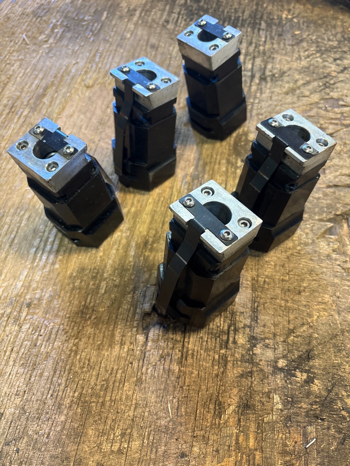 Lot of (5) MAKINO A55 DELTA HMC HORIZONTAL MACHINING CENTER_TOOL POD POT HOLDERS