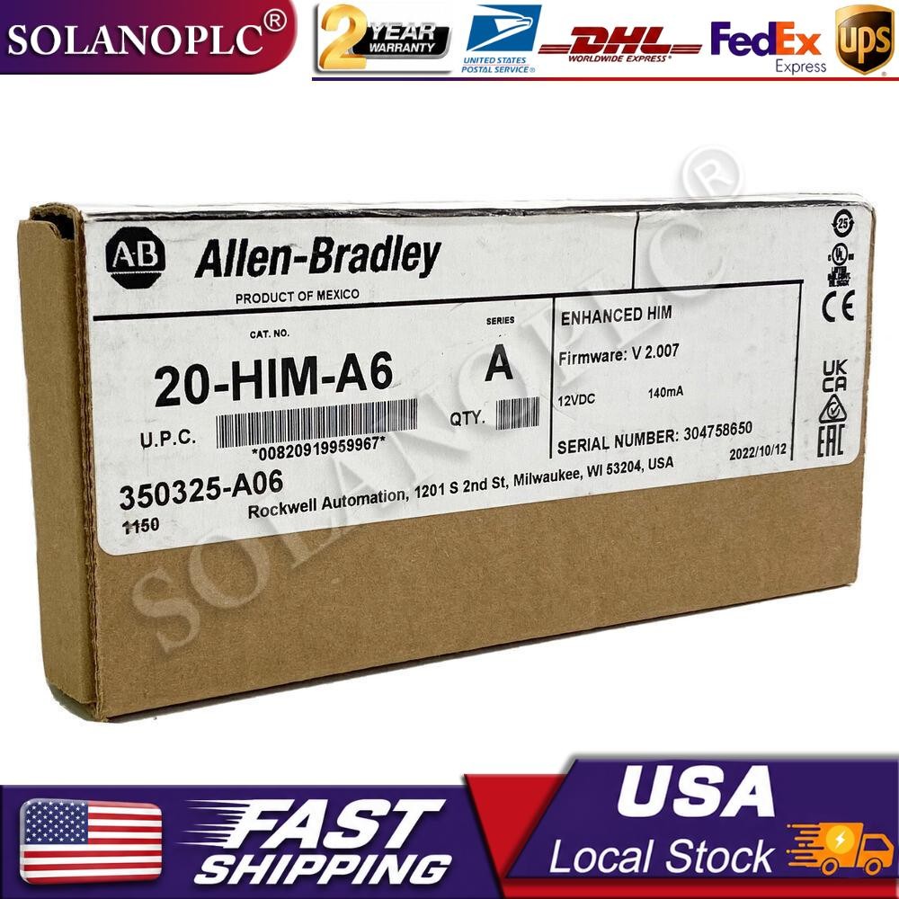 Allen Bradley 20-HIM-A6 PowerFlex HIM FW V 2.007 USA US Free Tax