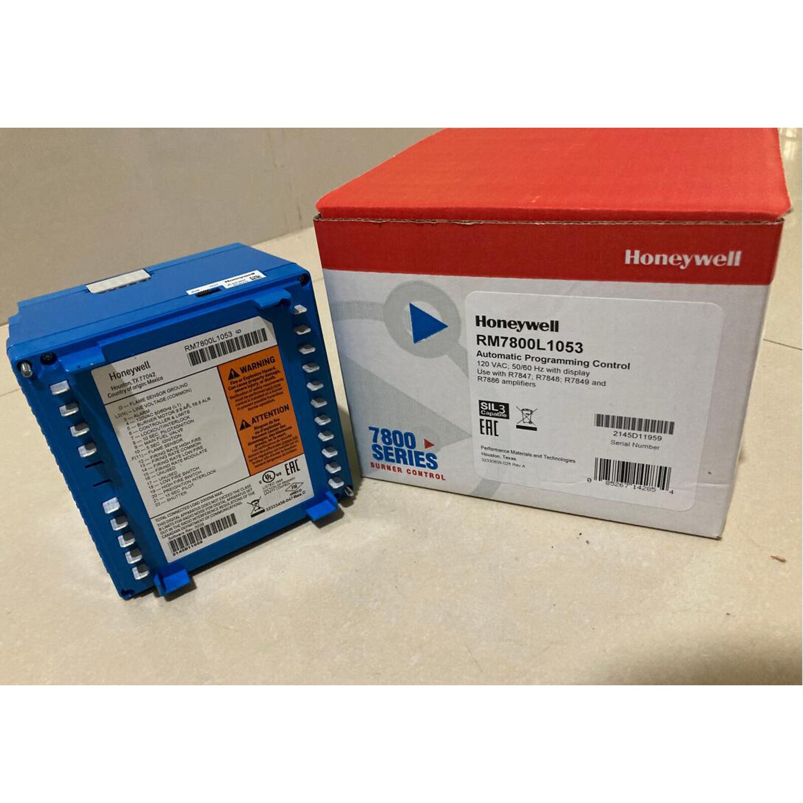 1PC Honeywell RM7800L1053 Controller RM7800L 1053 Fast Shipping