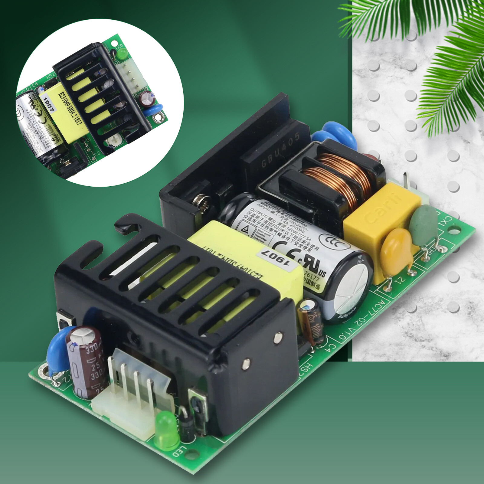 AC77-02 60W 12V 5A Power Module V1.0 110-220V Industrial Controlling Componenter