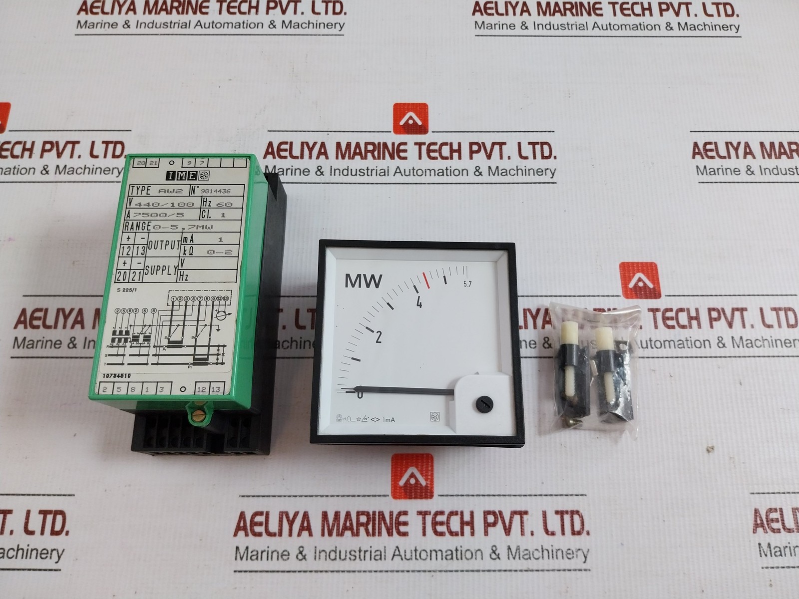 IME AW2 Power Transducer with Analogue MW Indicator Meter 440V AC 60 Hz Assembly