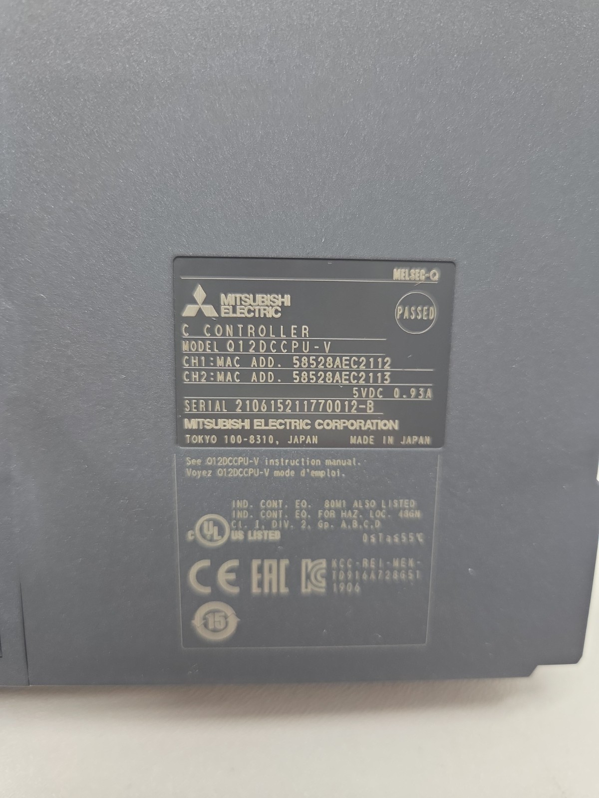 Mitsubishi Q12DCCPU-V Melsec-Q Controller CPU Module EIP4CCPU !NEW!