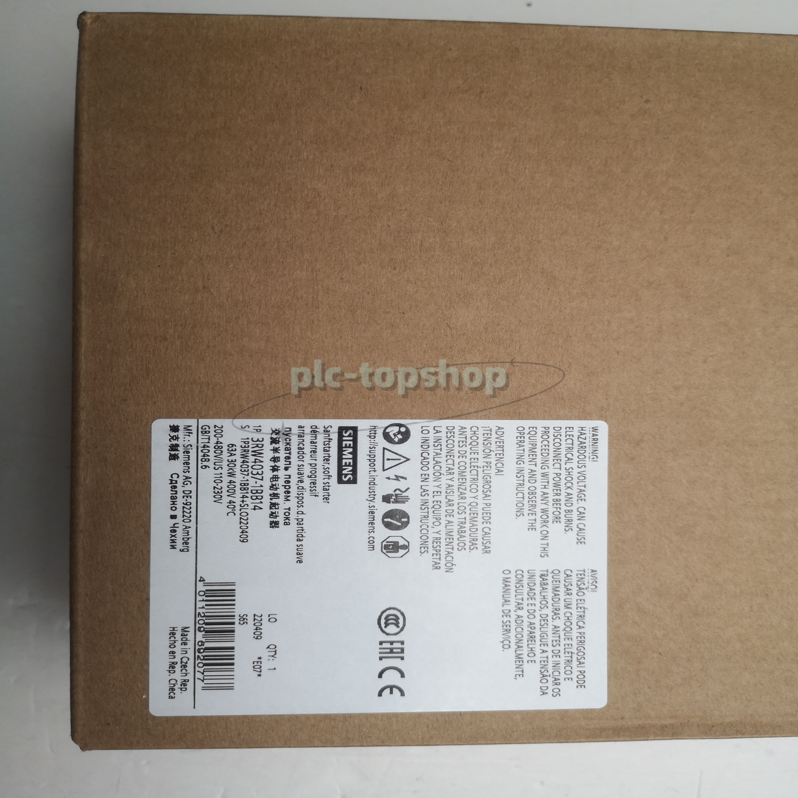 1PCS New In Box SIEMENS 3RW4037-1BB14 PLC