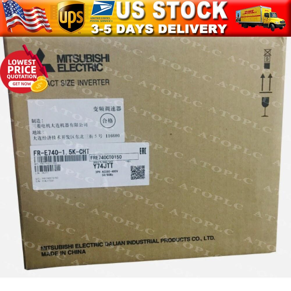 NEW MITSUBISHI FR-E740-1.5K-CHT COMPACT FREQUENCY INVERTER PLC MODULE
