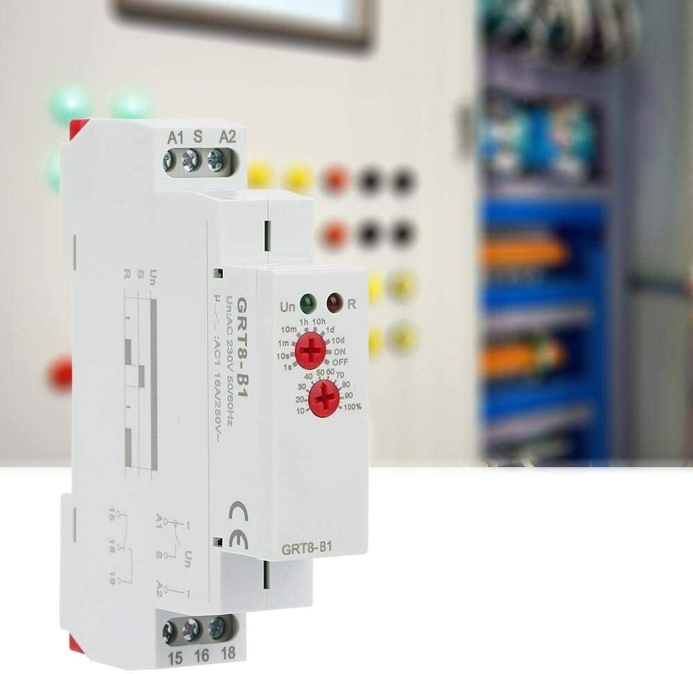 GRT8-B1 Timing Relay Mini Power Off Delay Time Relay Timer Relay AC/DC 12-240V