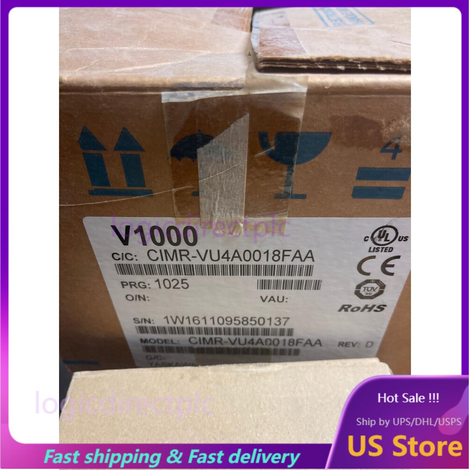 US FREE TAX Yaskawa CIMR-VU4A0018FAA Inverter CIMRVU4A0018FAA 1PC