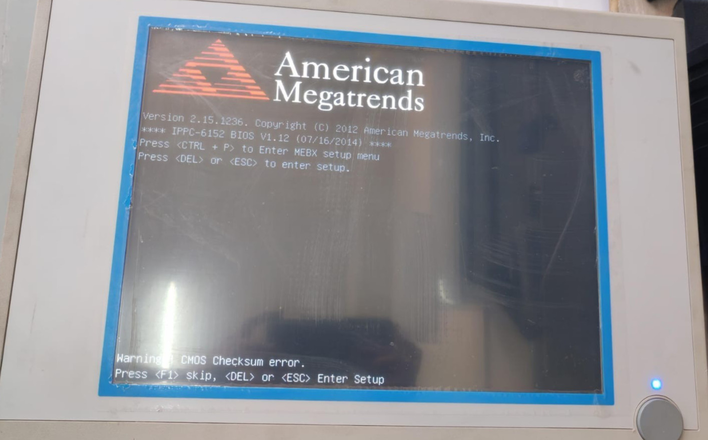 ADVANTECH IPPC-6152A INDUSTRIAL PANEL PC 100-240VAC- TRIED & TESTED