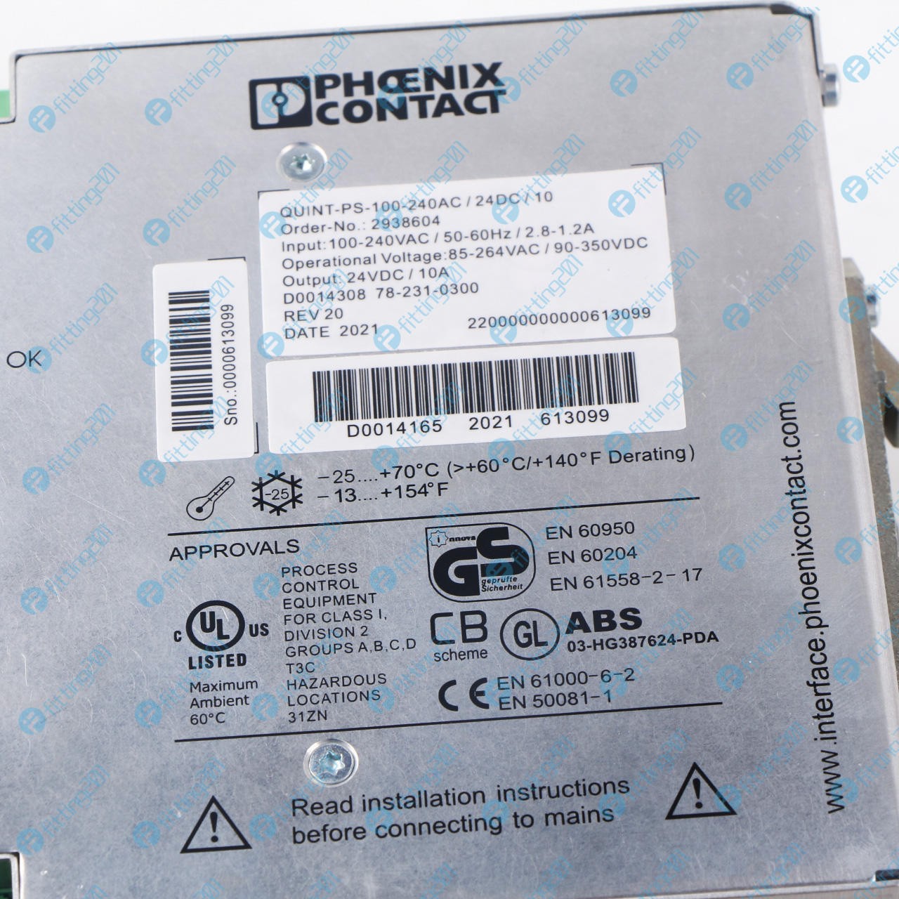 1PCS New PHOENIX CONTACT QUINT-PS-100-240AC/24DC/10 2938604