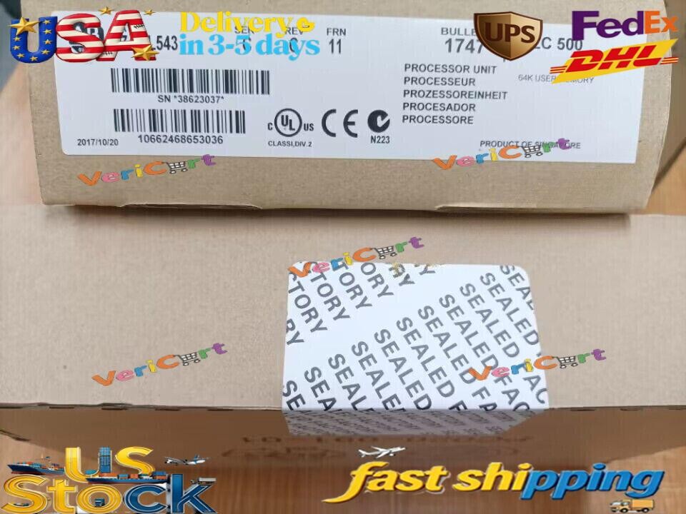 New Factory Sealed AB 1747-L543 /C SLC 500 5/04 CPU Processor Unit 1747-L543