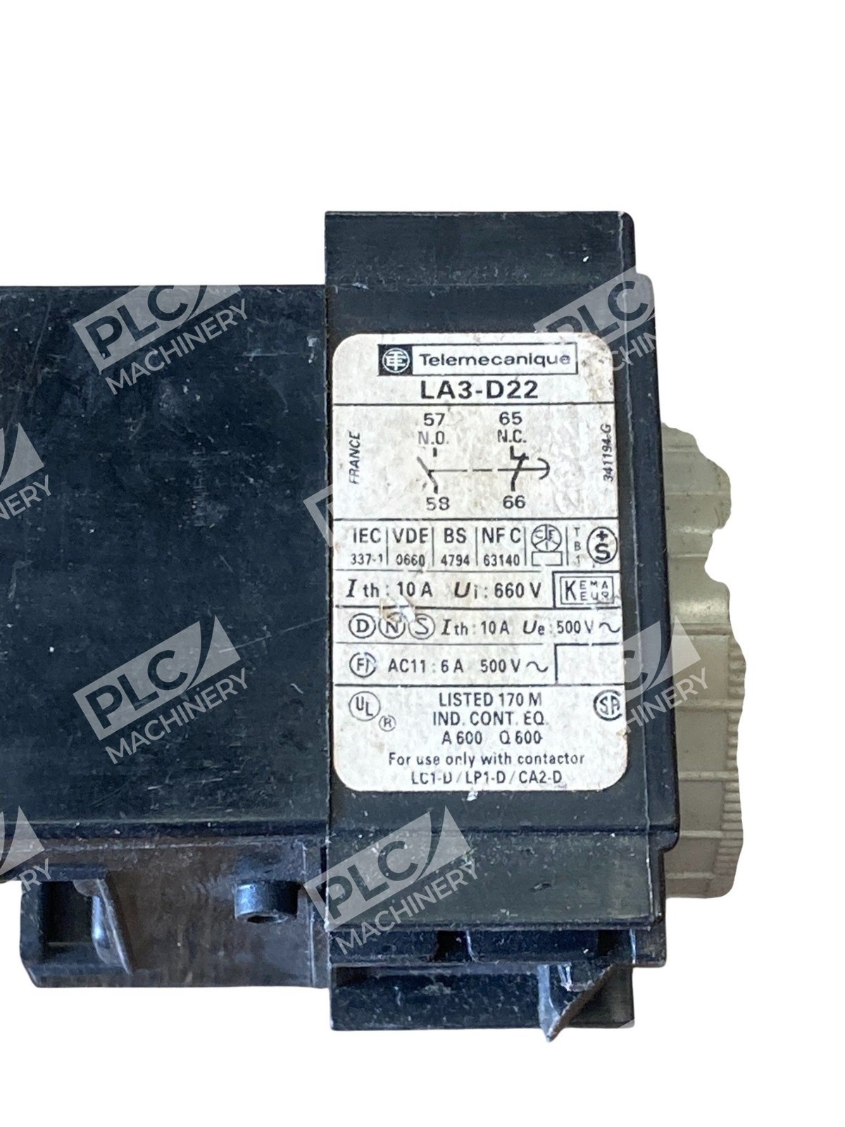 Telemecanique LA3-D22 Off Delay Timer Relay 0.1–30s