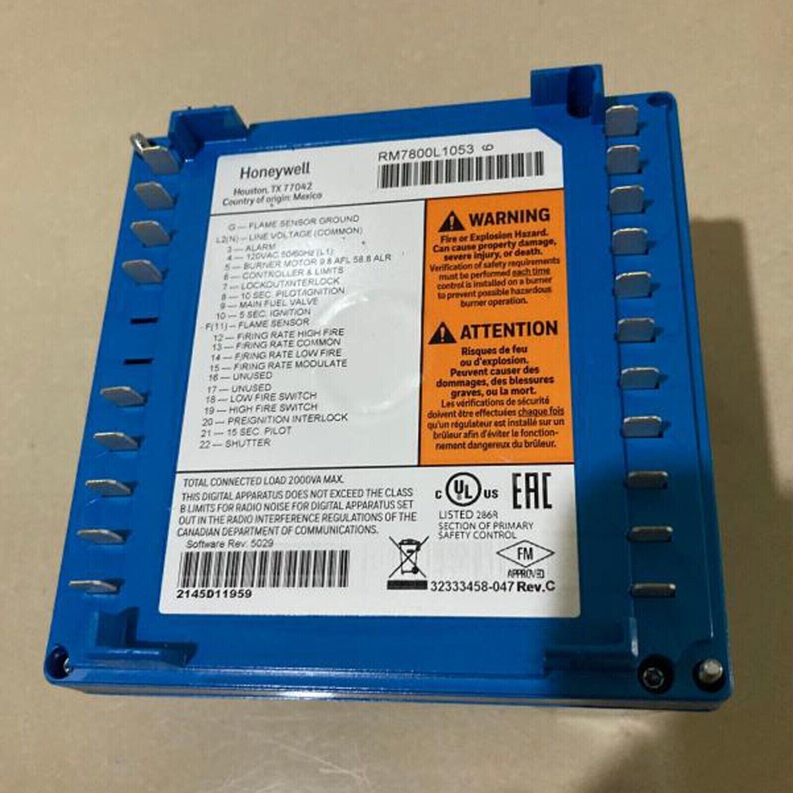 DHL ship NEW Honeywell RM7800L1053 combustion controller RM7800L 1053