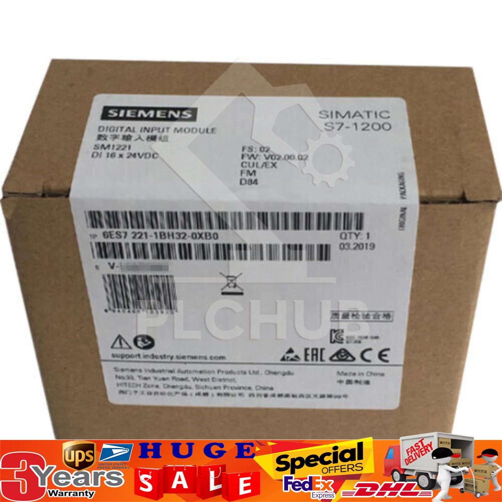 New Siemens 6ES7 221-1BH32-0XB0 6ES7221-1BH32-0XB0 S7-1200 Digital input SM 1221
