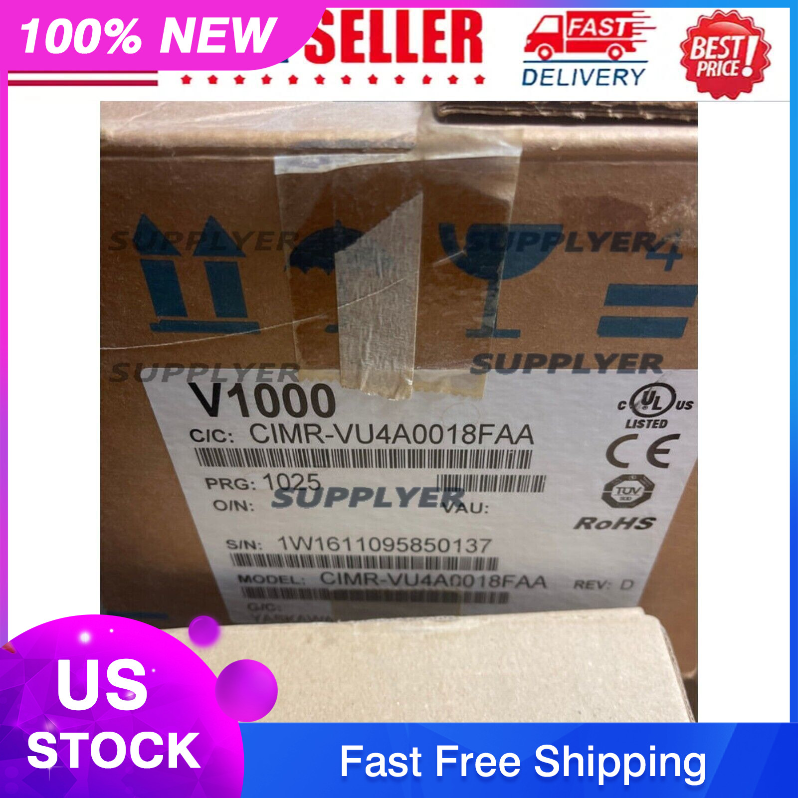 Yaskawa CIMR-VU4A0018FAA Inverter CIMRVU4A0018FAA 1PC New Expedited Shipping