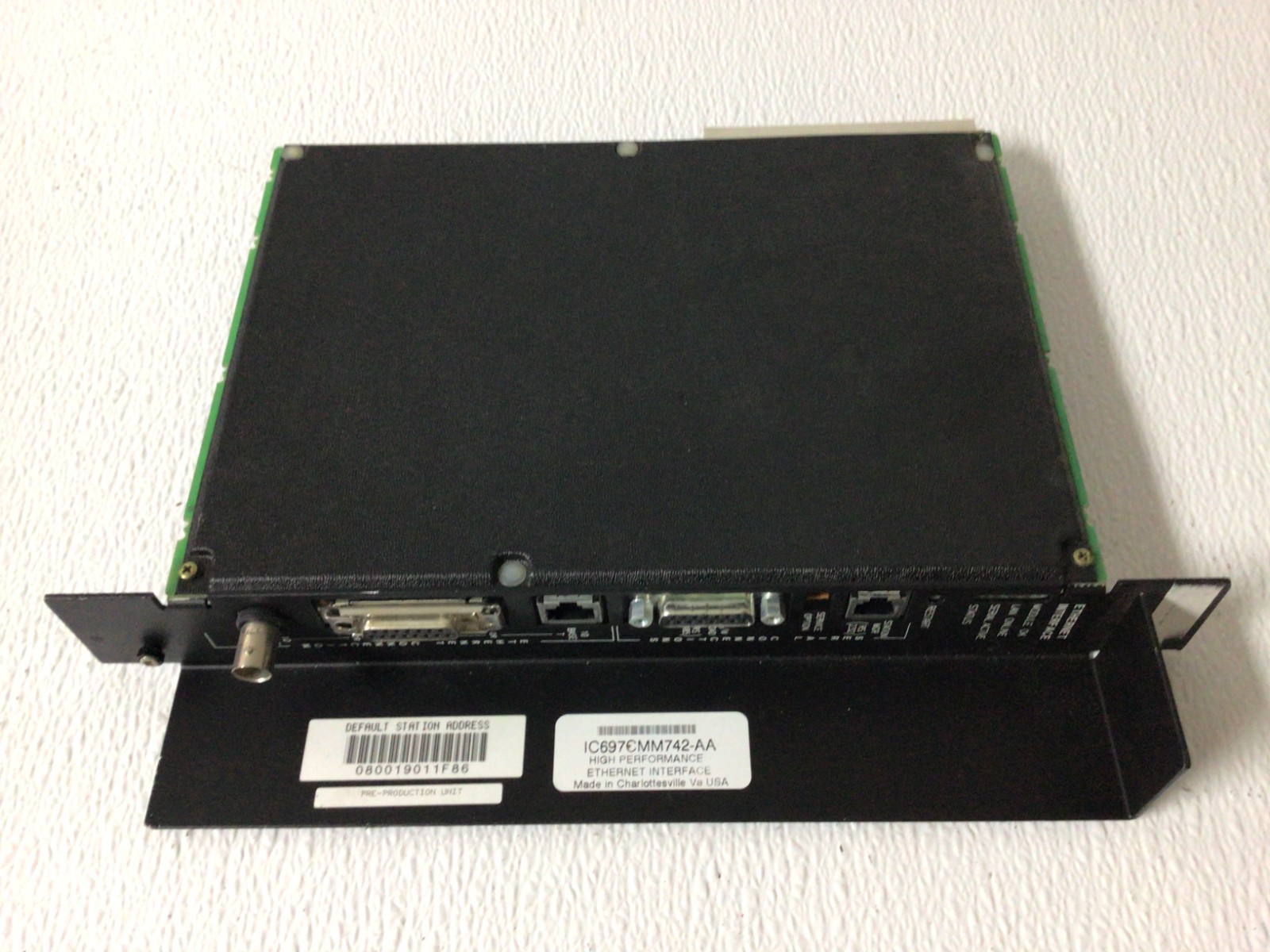 GE FANUC IC697CMM742-LL TYPE 2 ETHERNET INTERFACE MODULE IC697CMM742LL