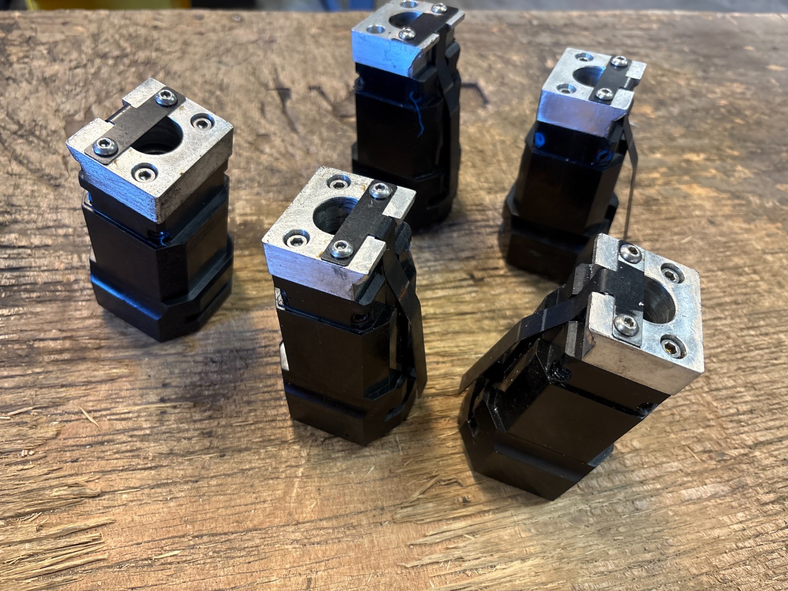 Lot of (5) MAKINO A55 DELTA HMC HORIZONTAL MACHINING CENTER_TOOL POD POT HOLDERS
