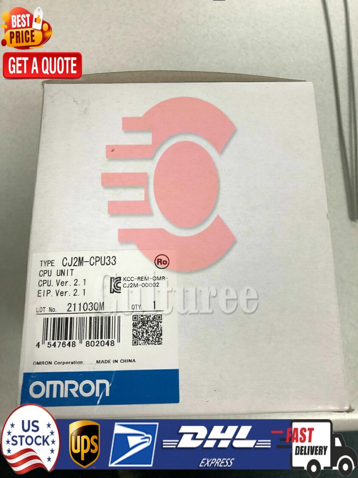 Omron CJ2M-CPU33 CPU Unit PLC MODULE New In Box Fast Shipping