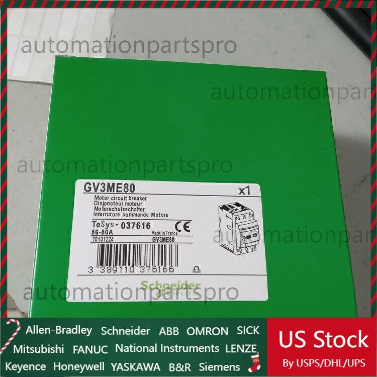 New Schneider GV3-ME80 Motor Circuit Breaker 56-80A GV3ME80 Shipping US Free TAX