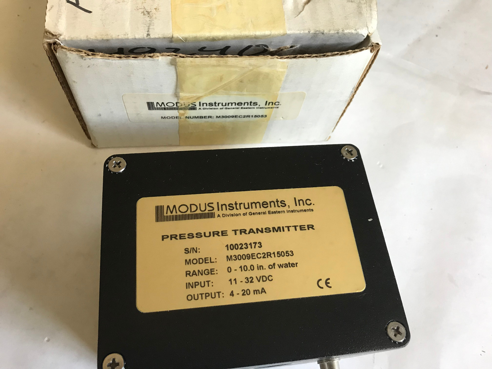 MODUS INSTRUMENTS M3009EC2R15053 PRESSURE TRANSMITTER,ET