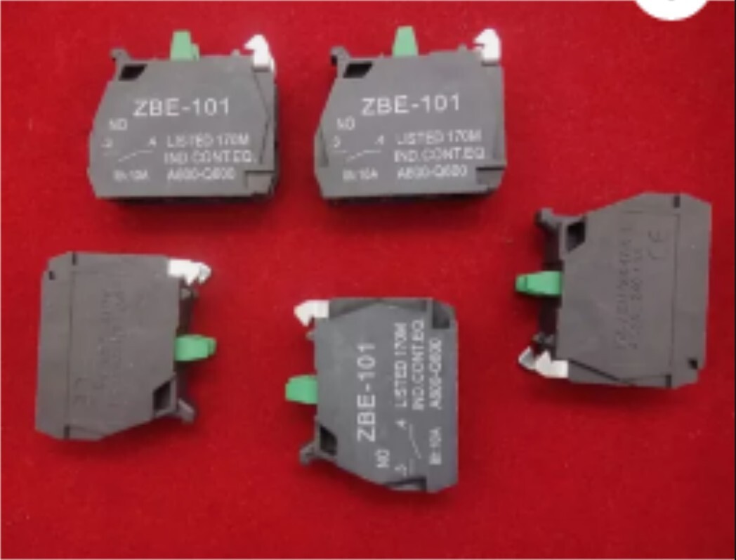 10 piece set of ZBE-101 single contact block silver alloy screw clip terminals 1