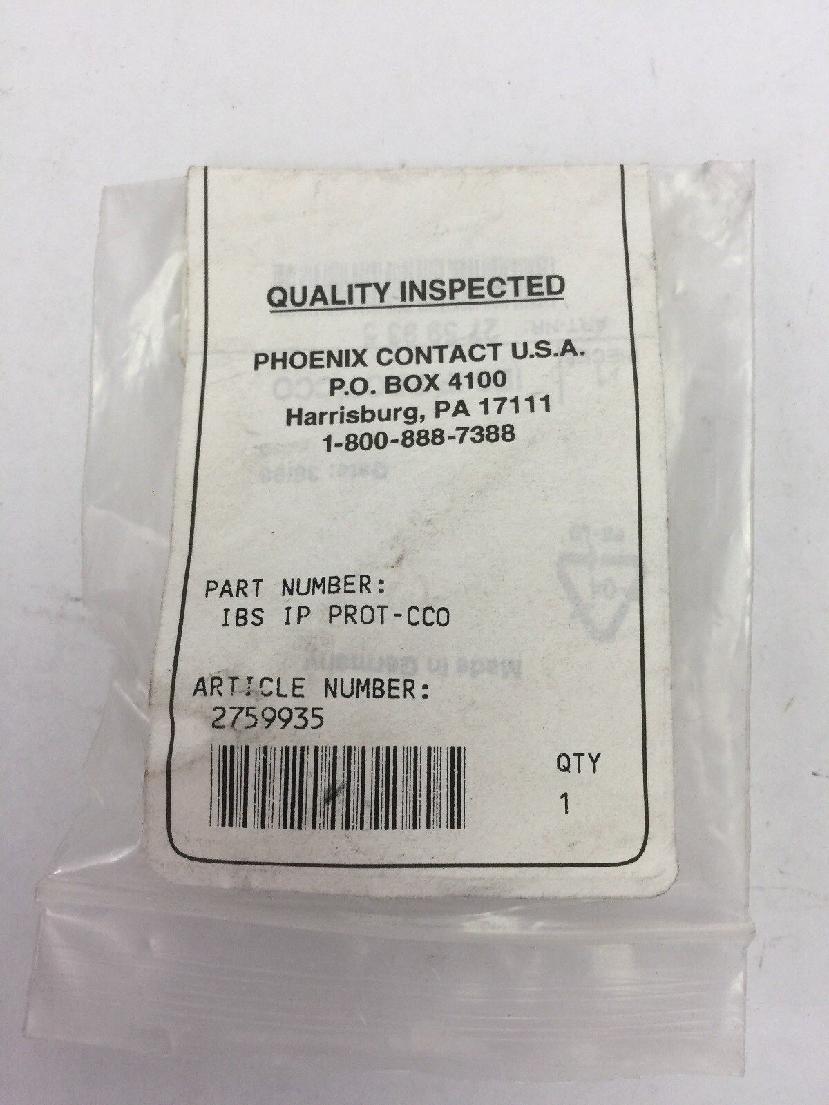 PHOENIX CONTACT IBS IP PROT-CCO PROTECTIVE CAP