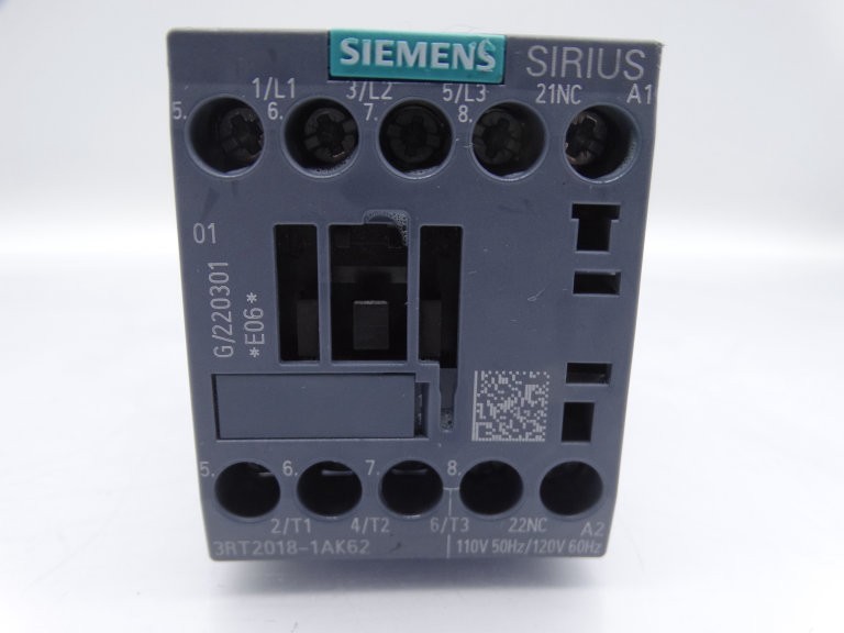 SIEMENS 3RT2018-1AK62 CONTACTOR