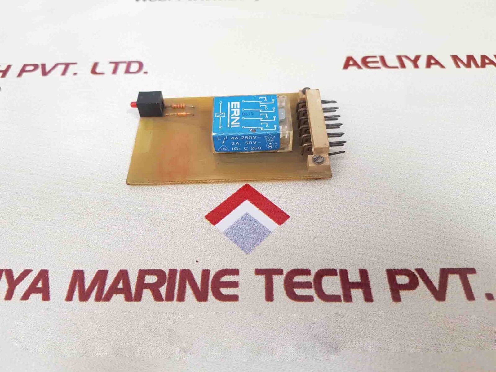 Erni 780820/2 Printed Circuit Relay Card 4A 250V-