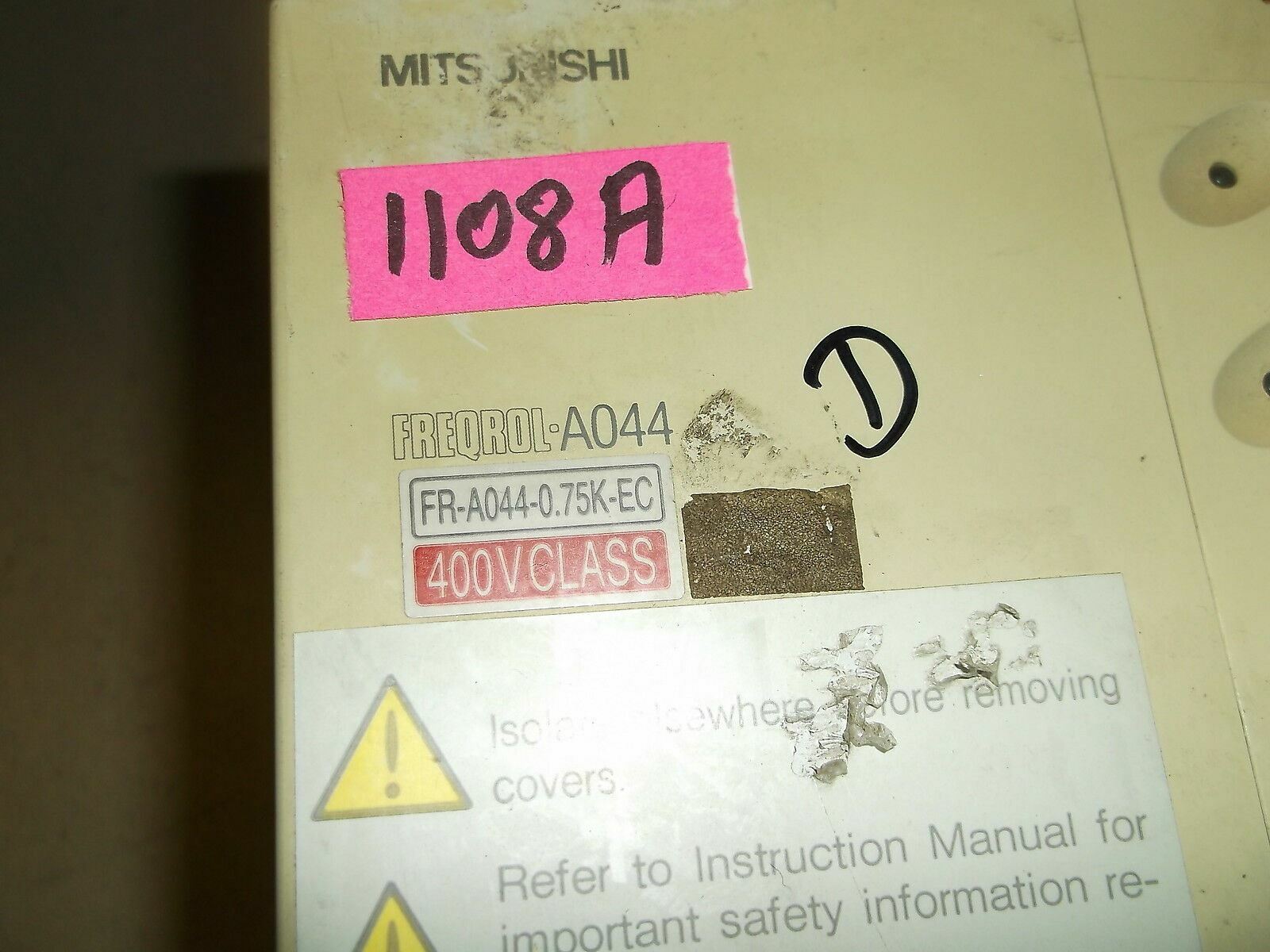 Mitsubishi Electric Freqrol FR-A044-0.75K-EC 0.75KW Inverter AC Drive 400V