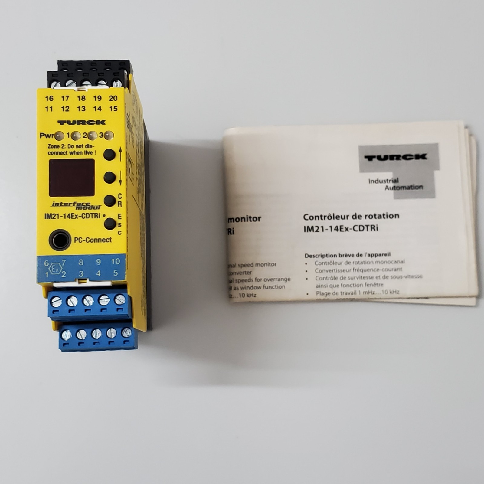 Turck IM21-14Ex-CDTRi Rotational Speed Monitor Interface Module EX