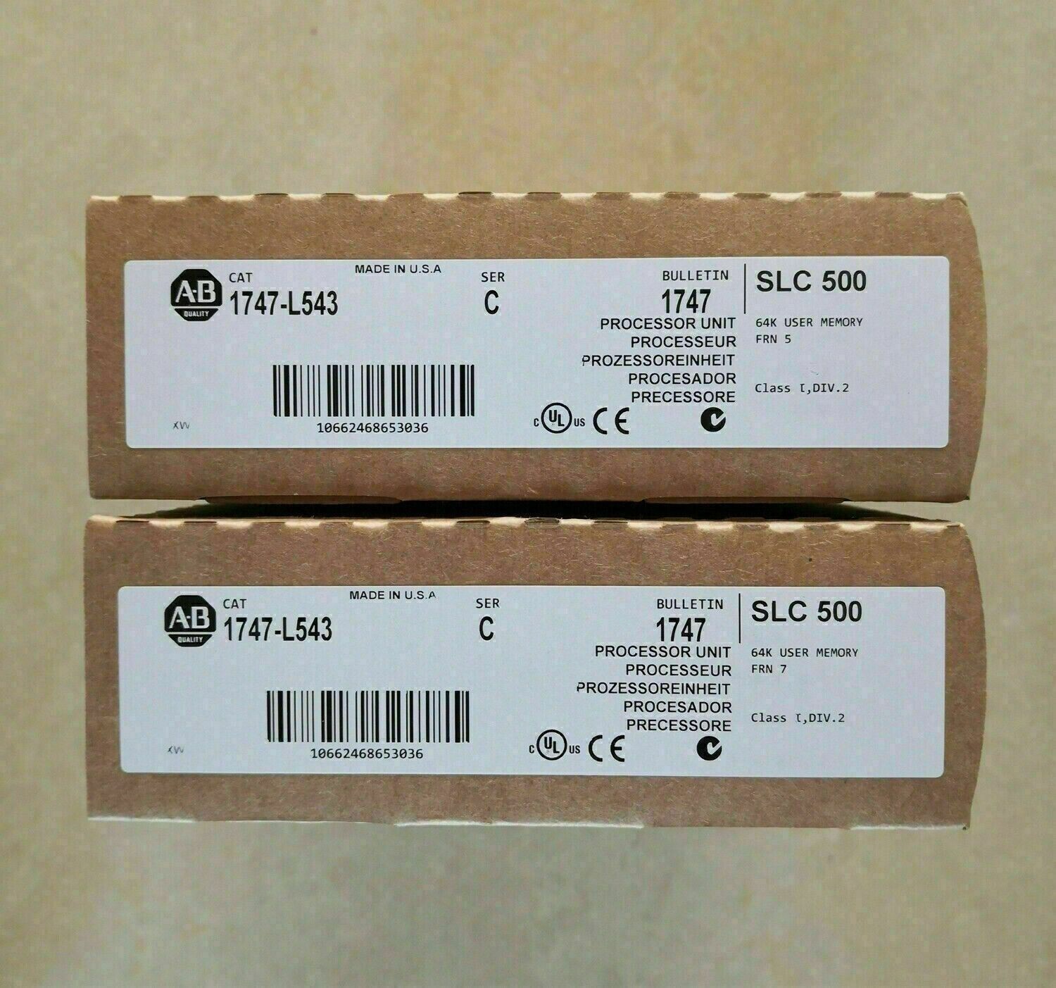 New Sealed AB 1747-L543 SLC 500 5/04 CPU Processor Unit 1747L543
