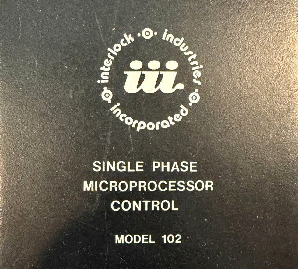 Interlock Industries Model 102 MC102 Single Phase Microprocessor Control Module