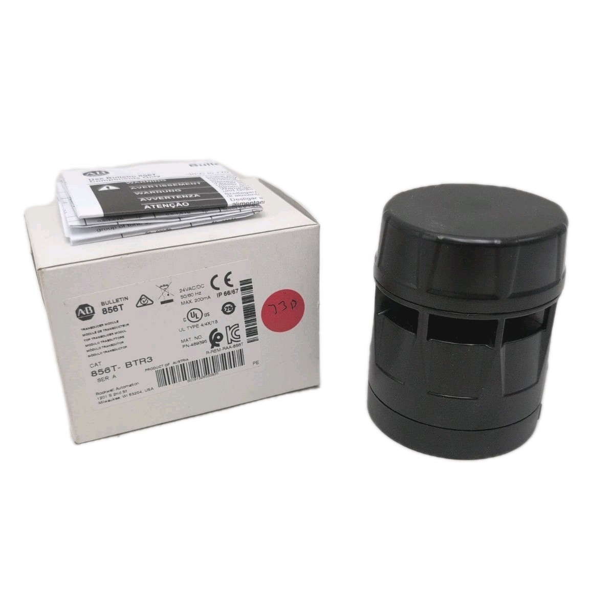 New Allen Bradley 856T-BTR3 Transducer Module 24VAC/DC Ser.A