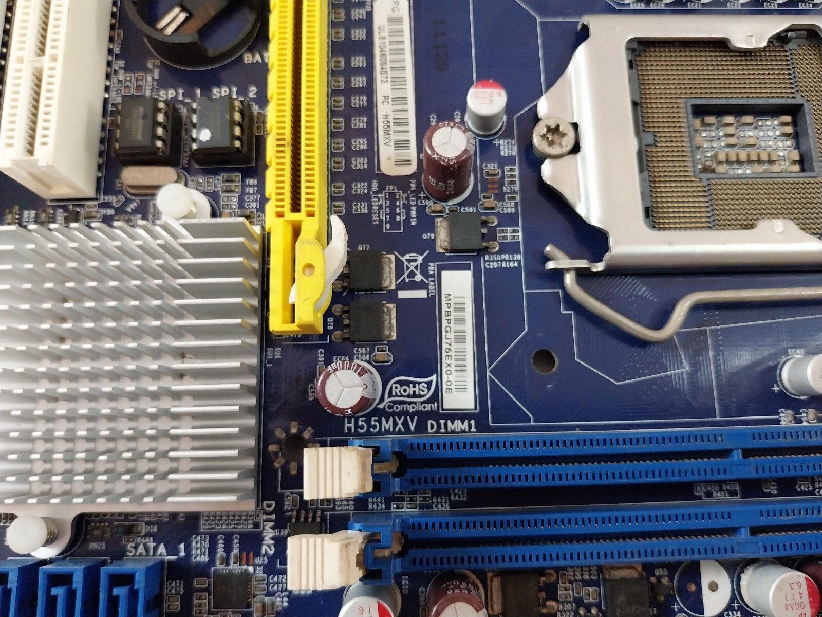 Foxconn H55MXV Motherboard With Ram I/O Shield 94V-0