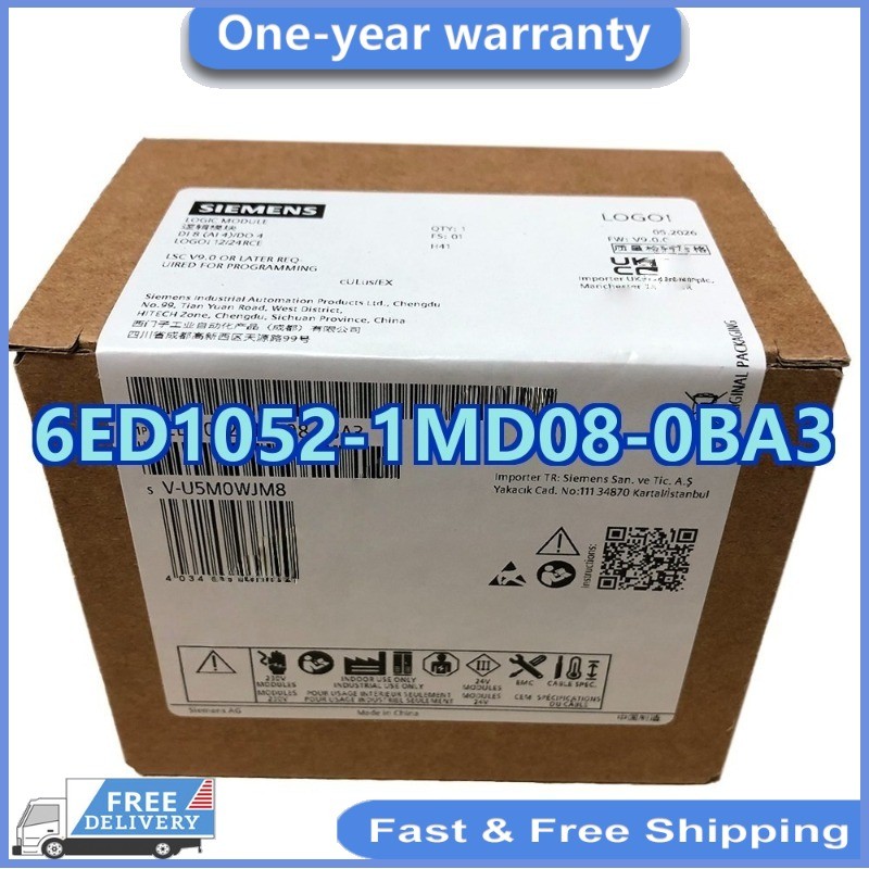 6ED1052-1MD08-0BA3 LOGO! Logic Module 12/24RCE 12/DC 24V NEW Original Siemens