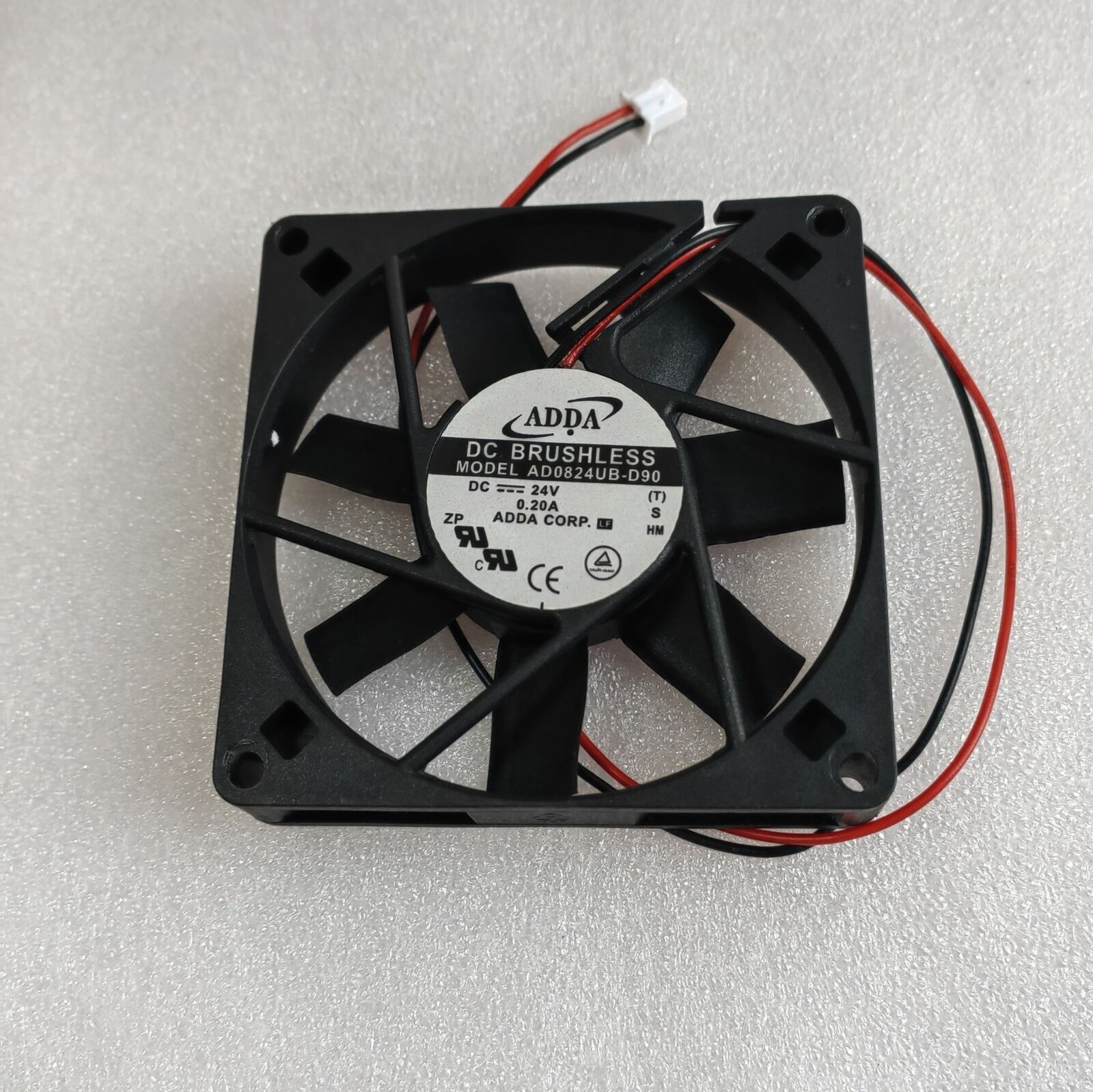 1 Pc. For Fan AD0824UB-D90 DC24V 0.2A 8015 8 cm 2 Wire inverter fan