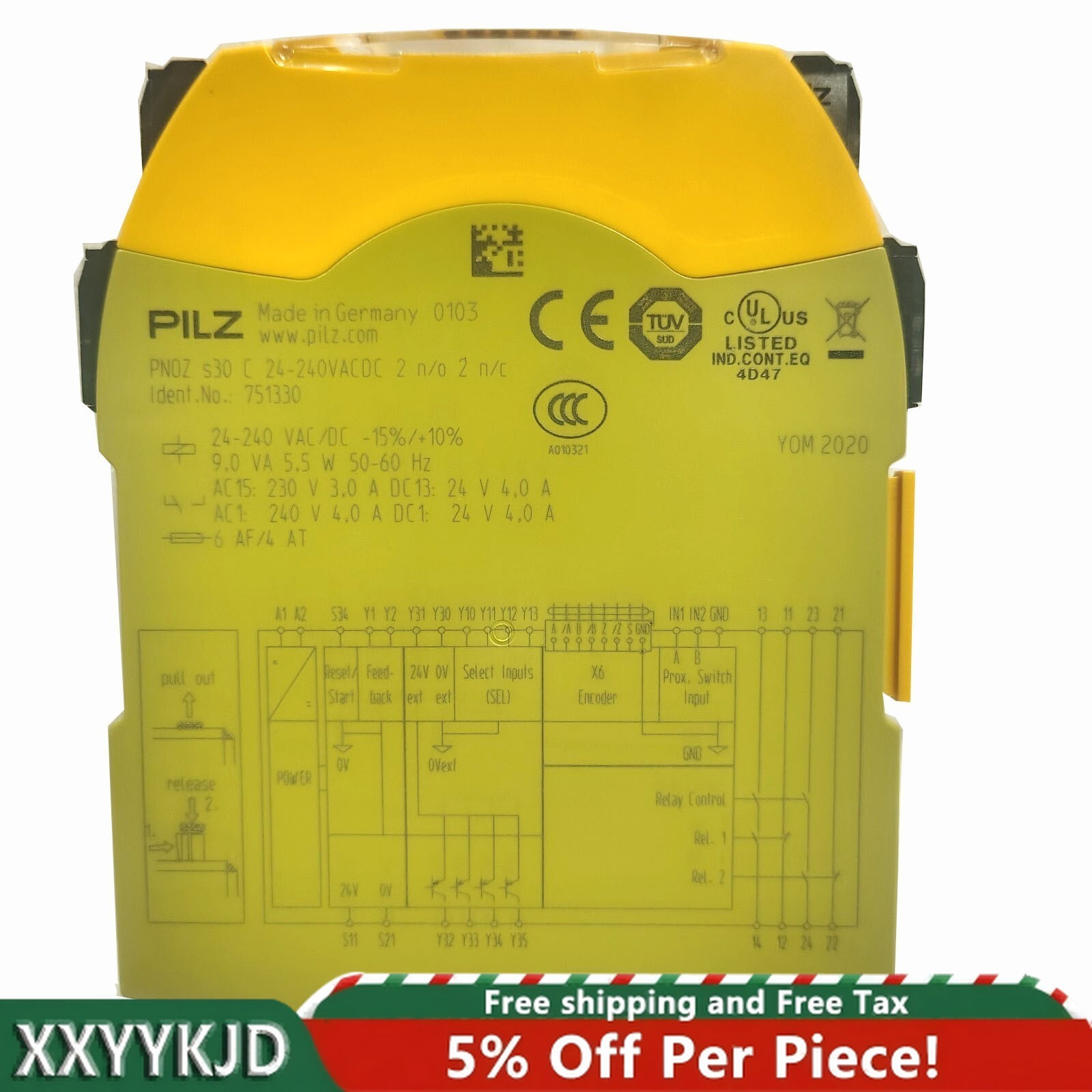 New 751330 PILZ PNOZ s 30C 75133O Safety Relay