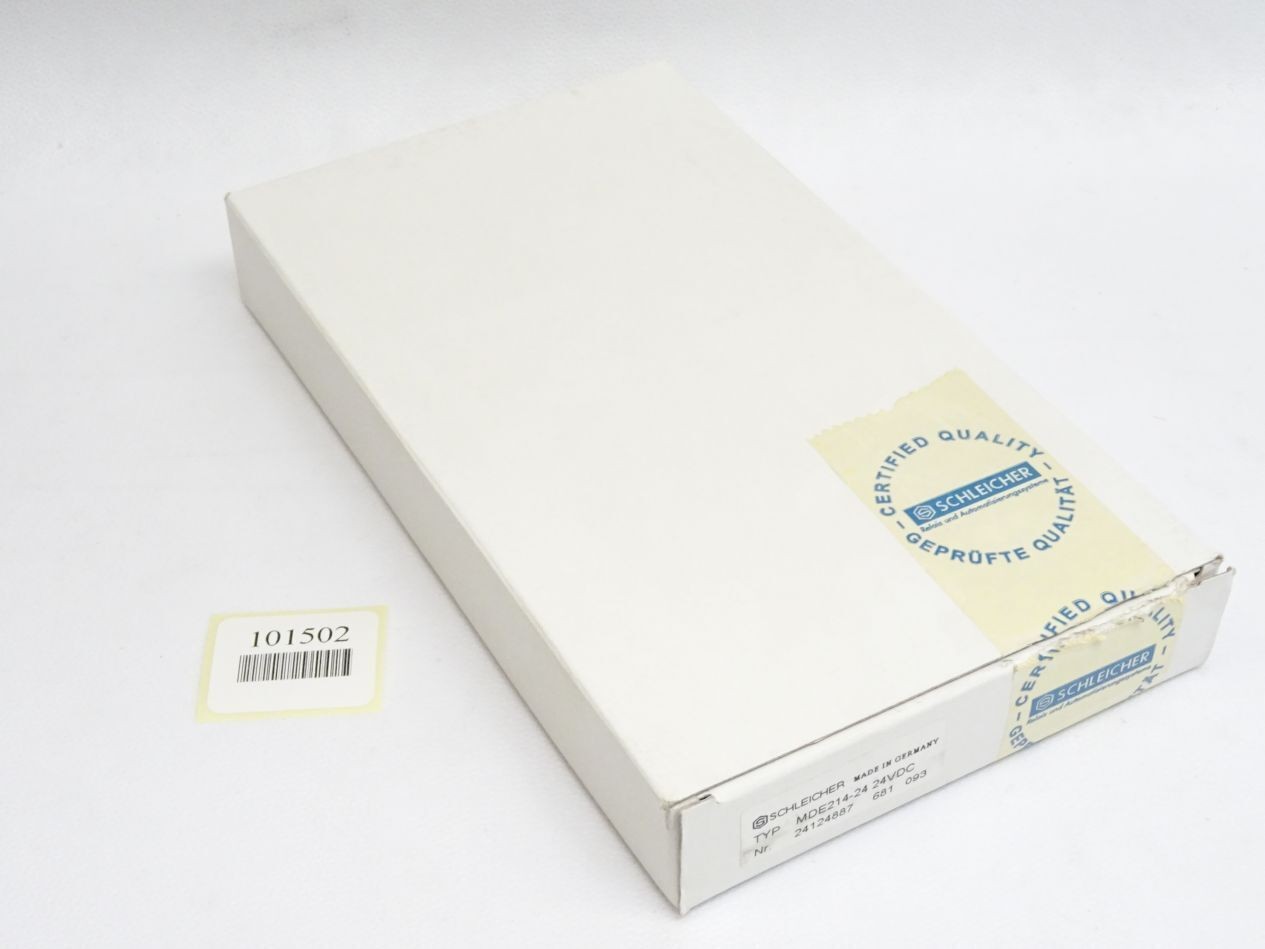 Schleicher MDE214-24 24VDC 24124887 681 Output Card / New Original Packaging