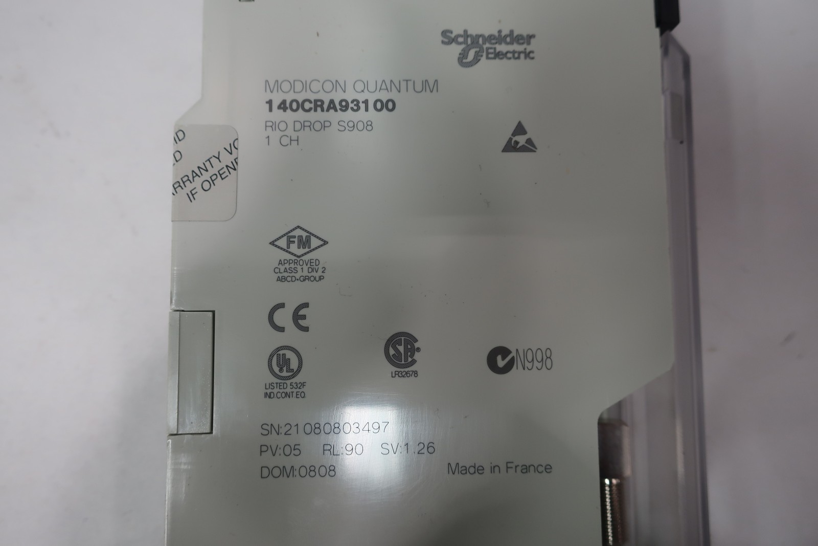 Schneider 140CRA93100 Modicon Quantum Drop Adaptor Module
